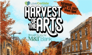 Harvest of the Arts poster, a fall festival by Love Carlisle