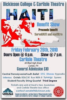 Haiti Relief Concert, Carlisle PA - Feb 26 16